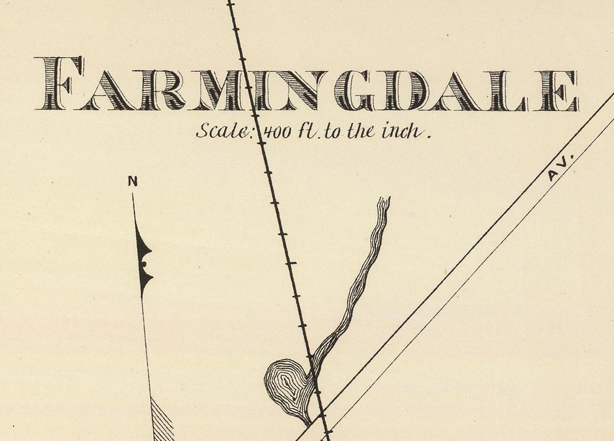 1878 Map of Farmingdale New Jersey