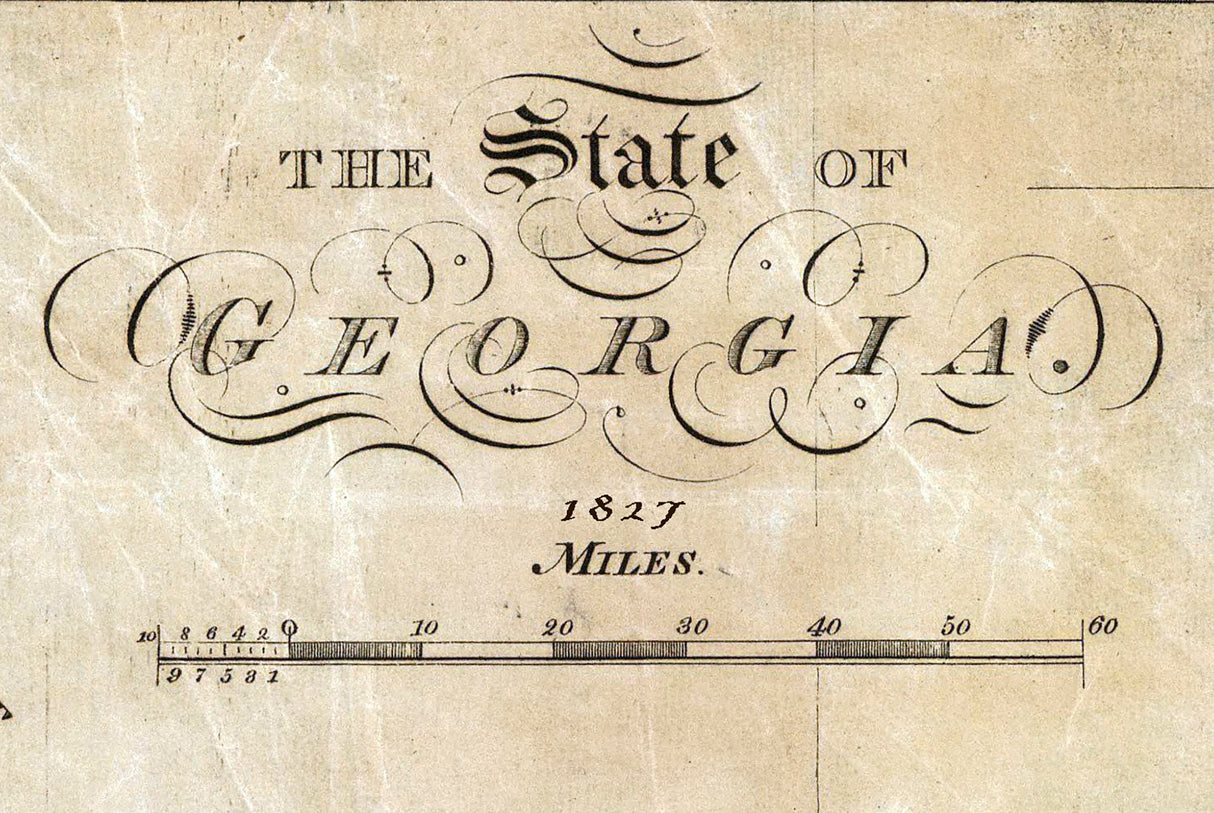 1827 Map of Georgia