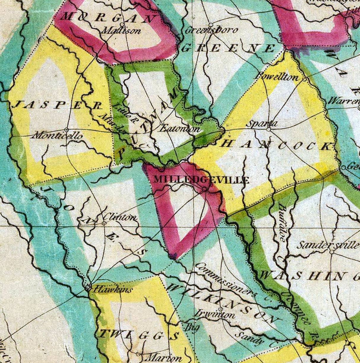 1827 Map of Georgia