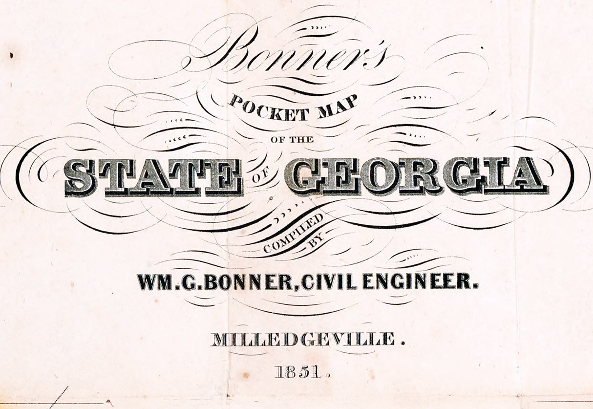 1851 Map of Georgia
