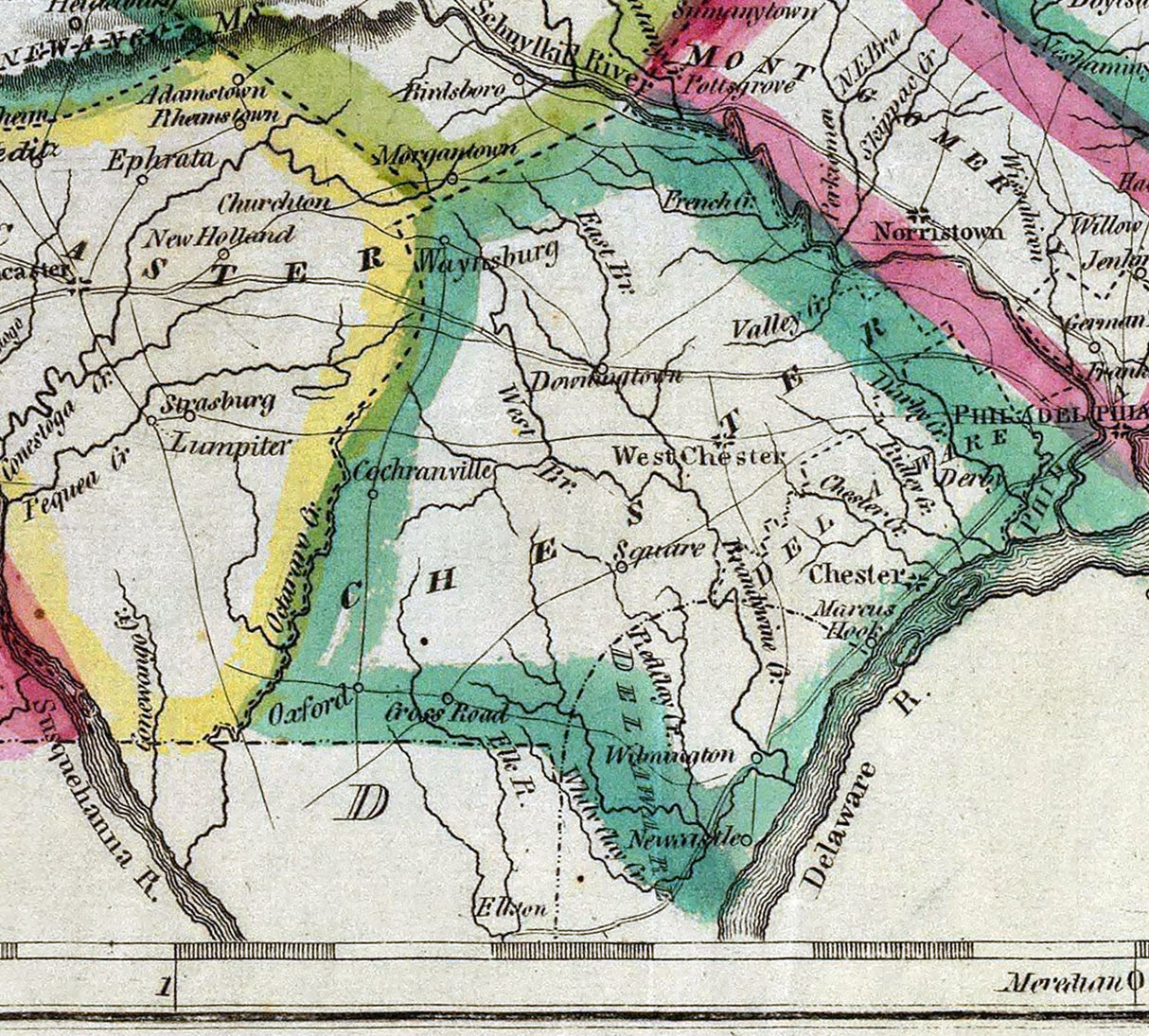 1827 Map of Pennsylvania