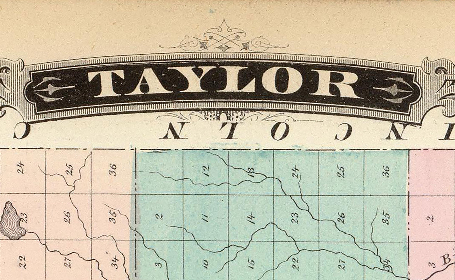 1878 Map of Taylor County Wisconsin