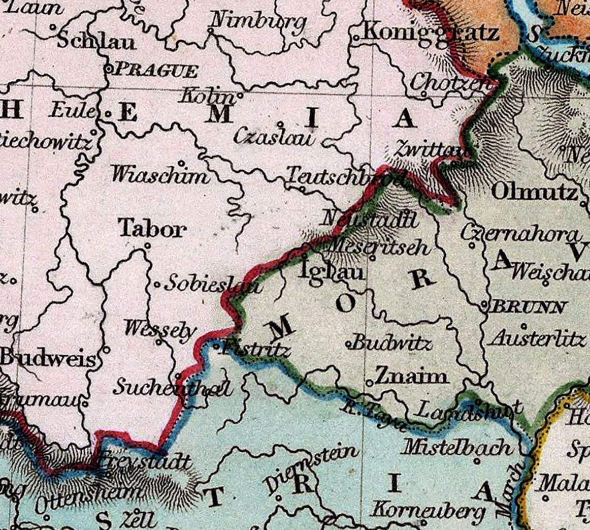 1832 Map of Austrian Empire