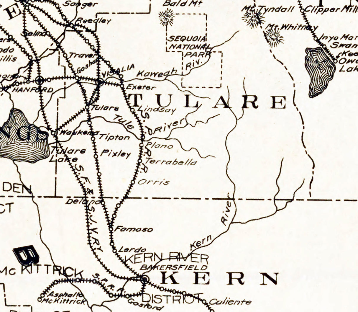 1900 Map of the California Oil Districts