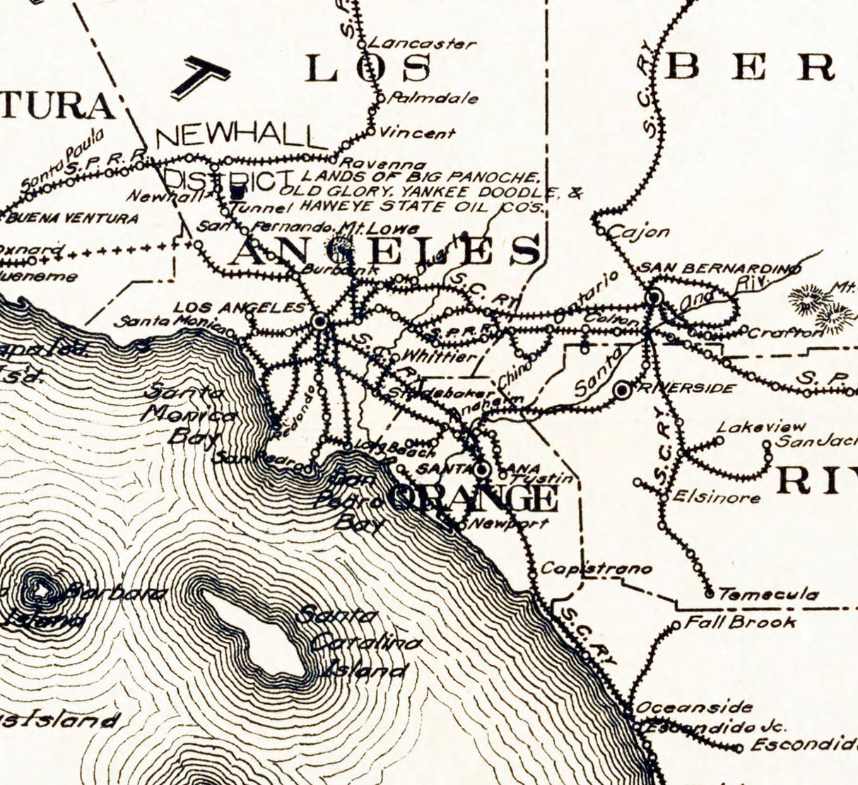 1900 Map of the California Oil Districts