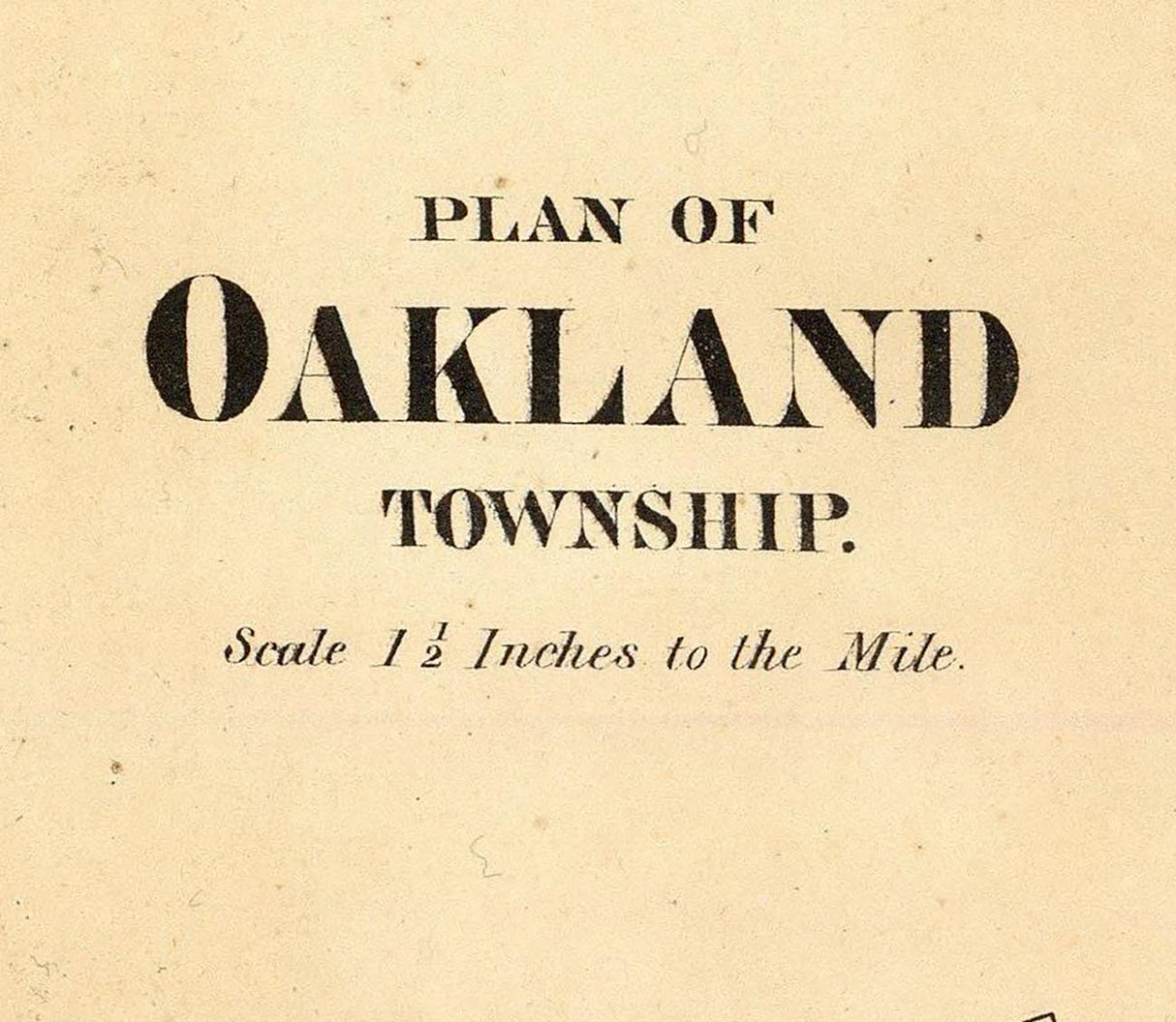 1865 Map of Oakland Township Venango County Pennsylvania Oil Region