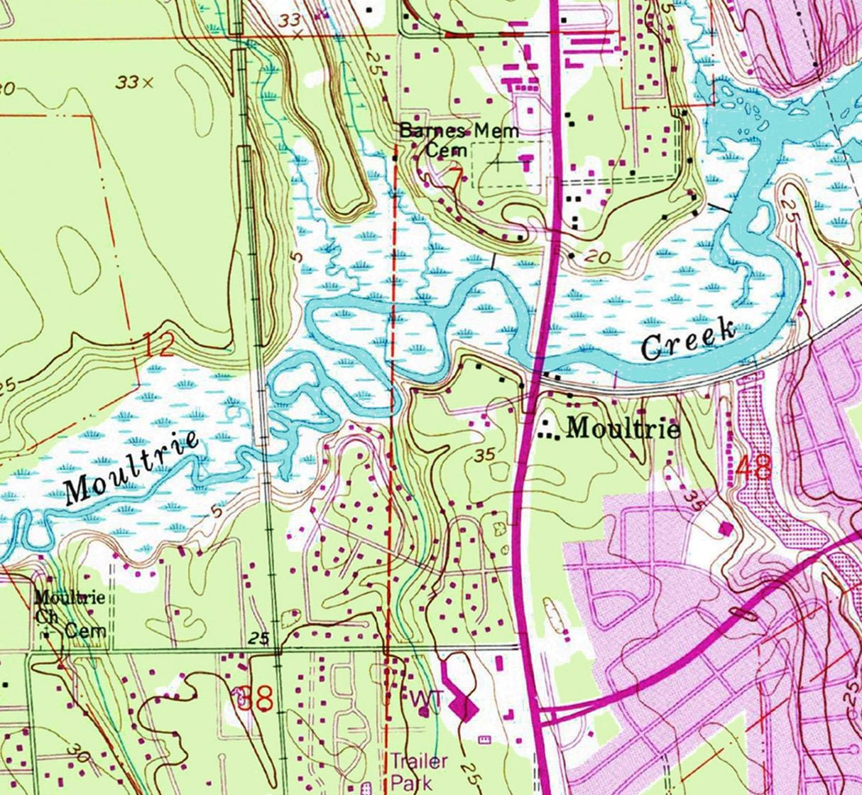 1992 Map of Saint Augustine Florida