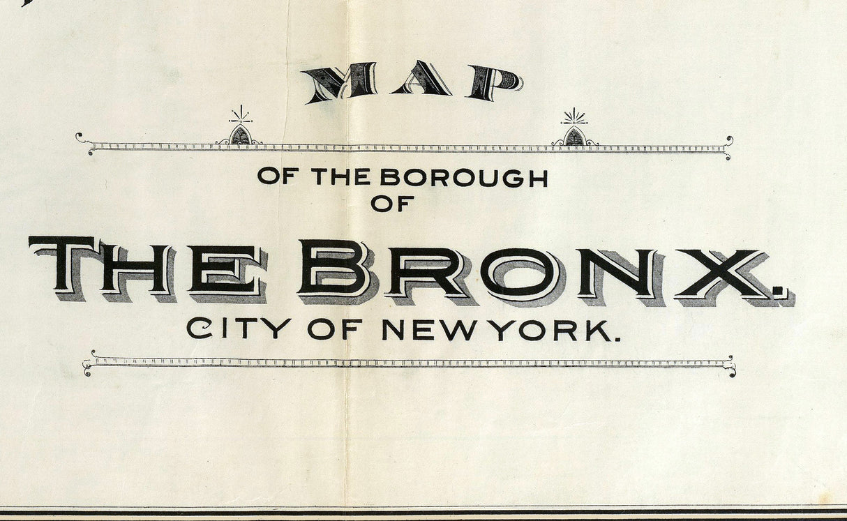 1900 Map of The Bronx New York