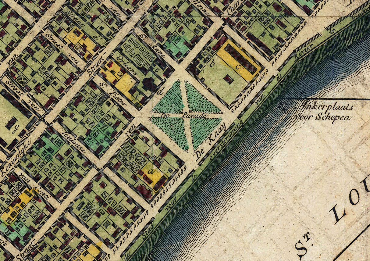 1769 Map of New Orleans Louisiana