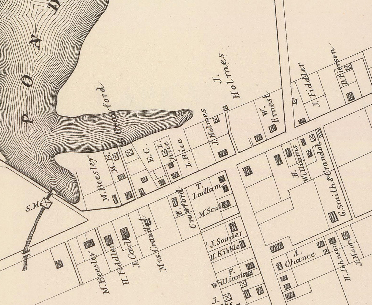 1878 Map of Dennisville New Jersey