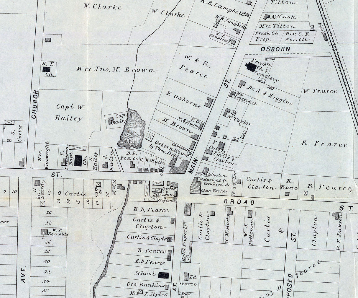 1878 Map of Squan New Jersey