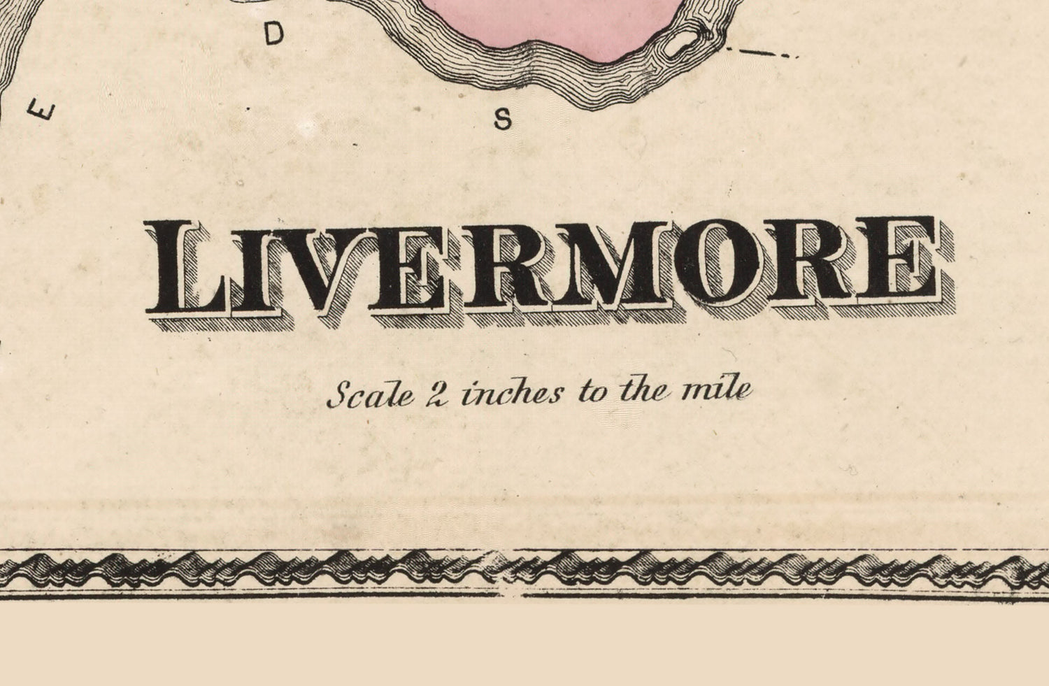 1873 Map of Livermore Township Androscoggin County Maine