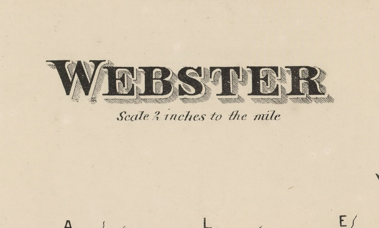 1873 Map of Webster Township Androscoggin County Maine
