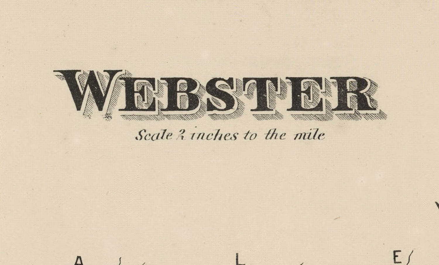 1873 Map of Webster Township Androscoggin County Maine