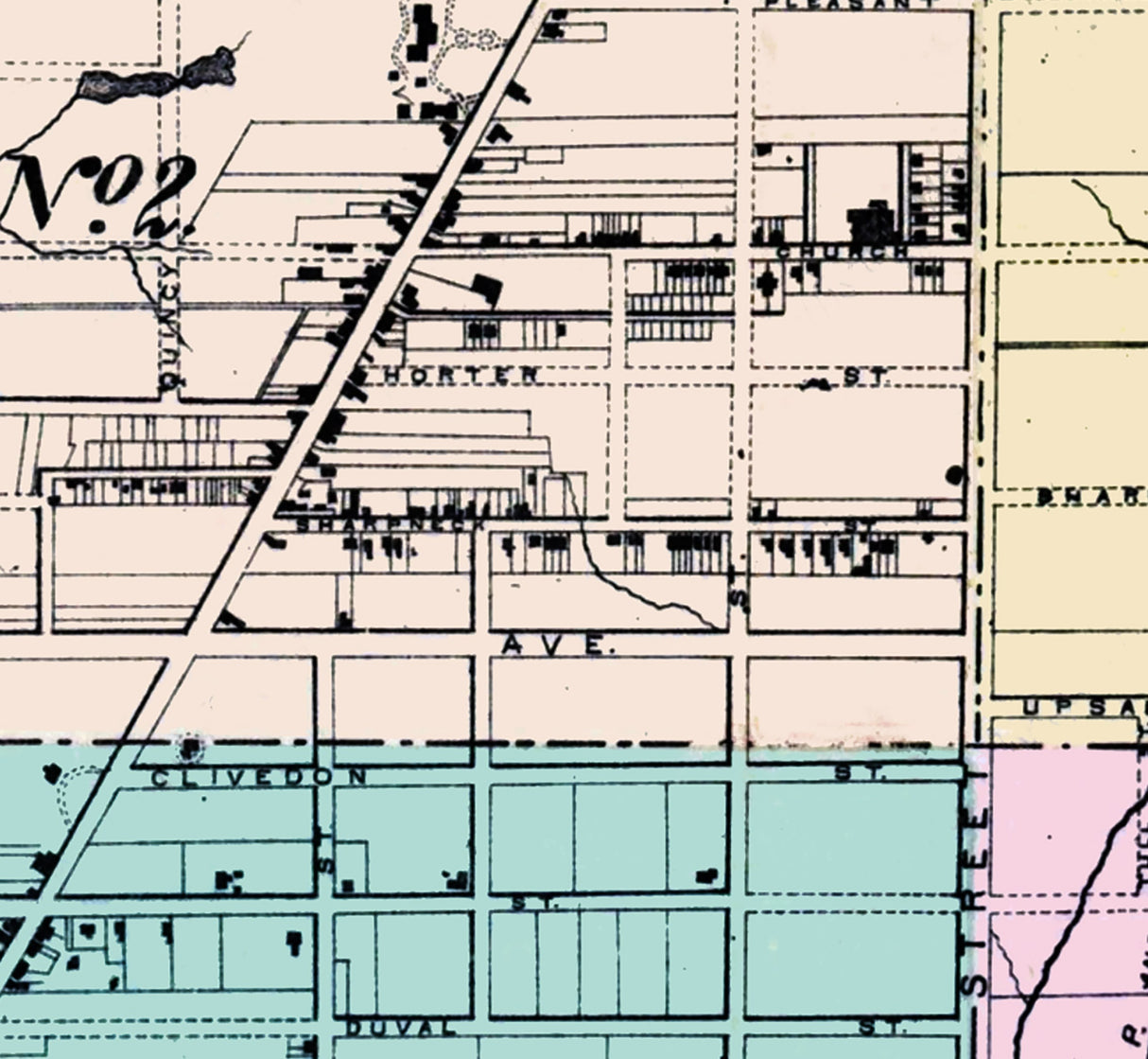 1871 Map of Germantown Pennsylvania