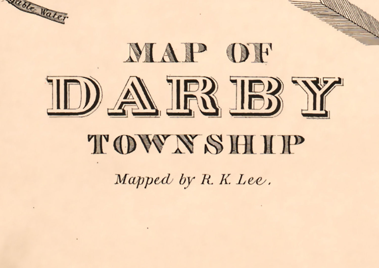 1875 Map of Darby Township Delaware County Pennsylvania
