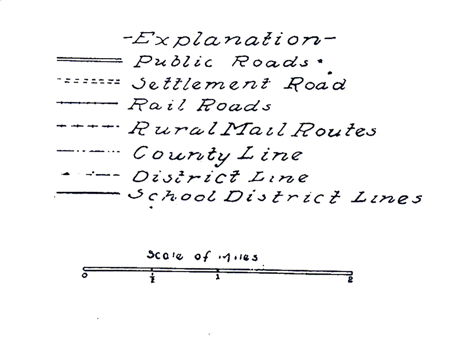 1919 Map of Tift County Georgia