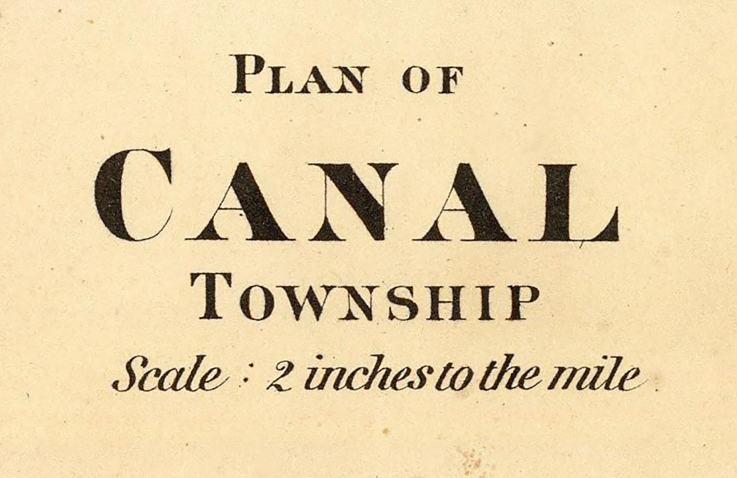 1865 Map of Canal Township Venango County Pennsylvania Oil Region