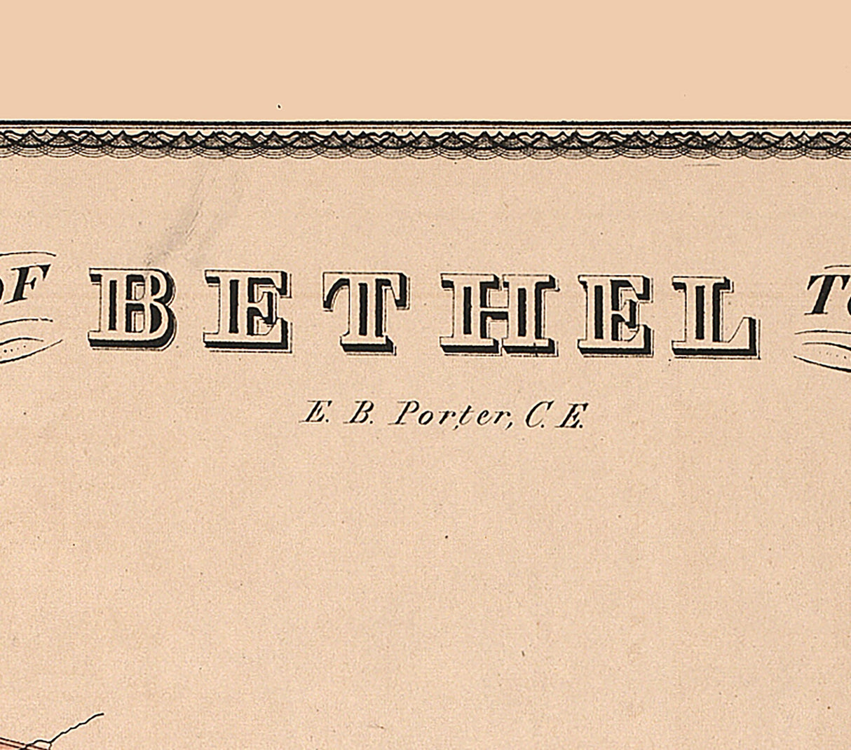 1875 Map of Bethel Township Delaware County Pennsylvania