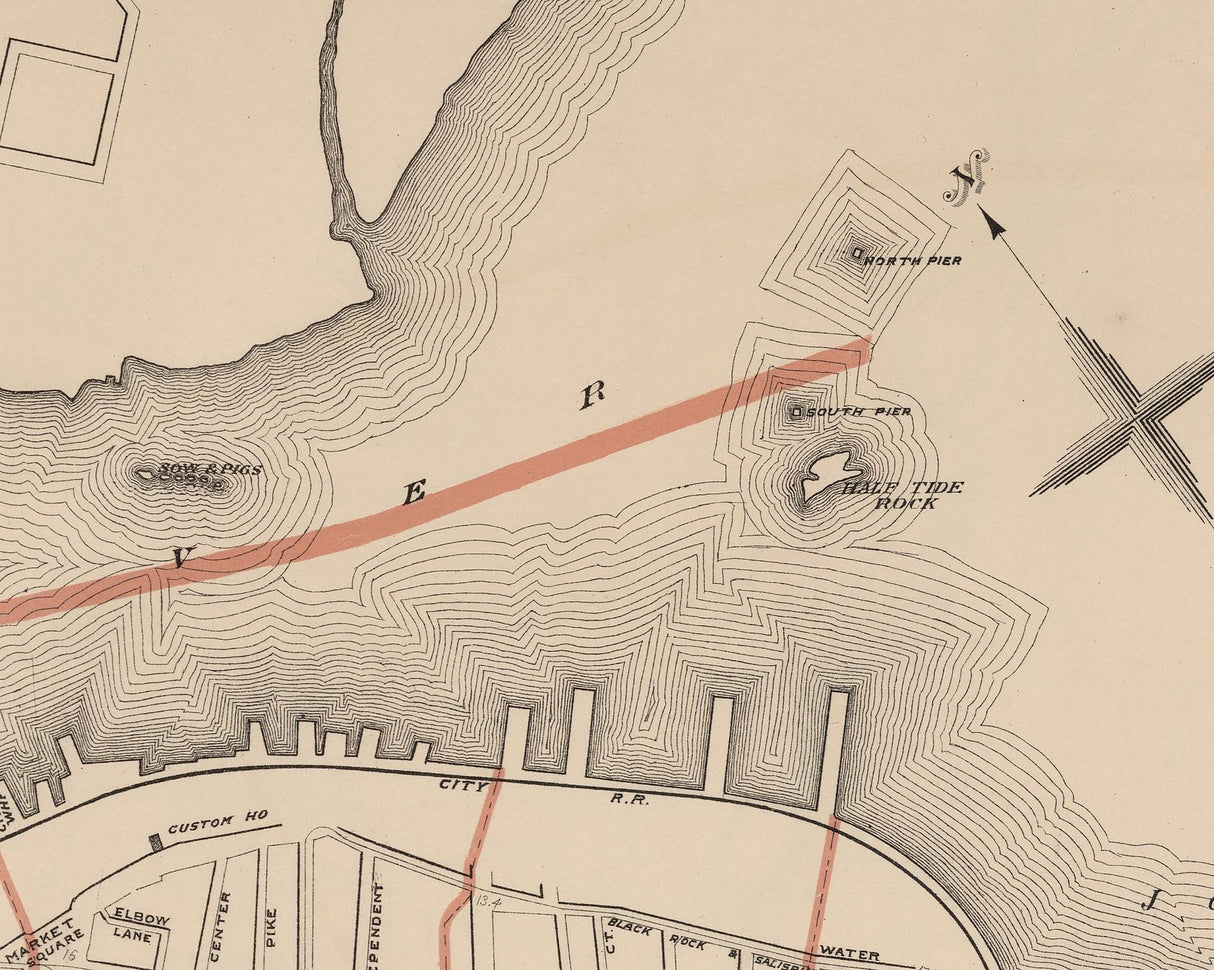 1891 Map of Newburyport Massachusetts