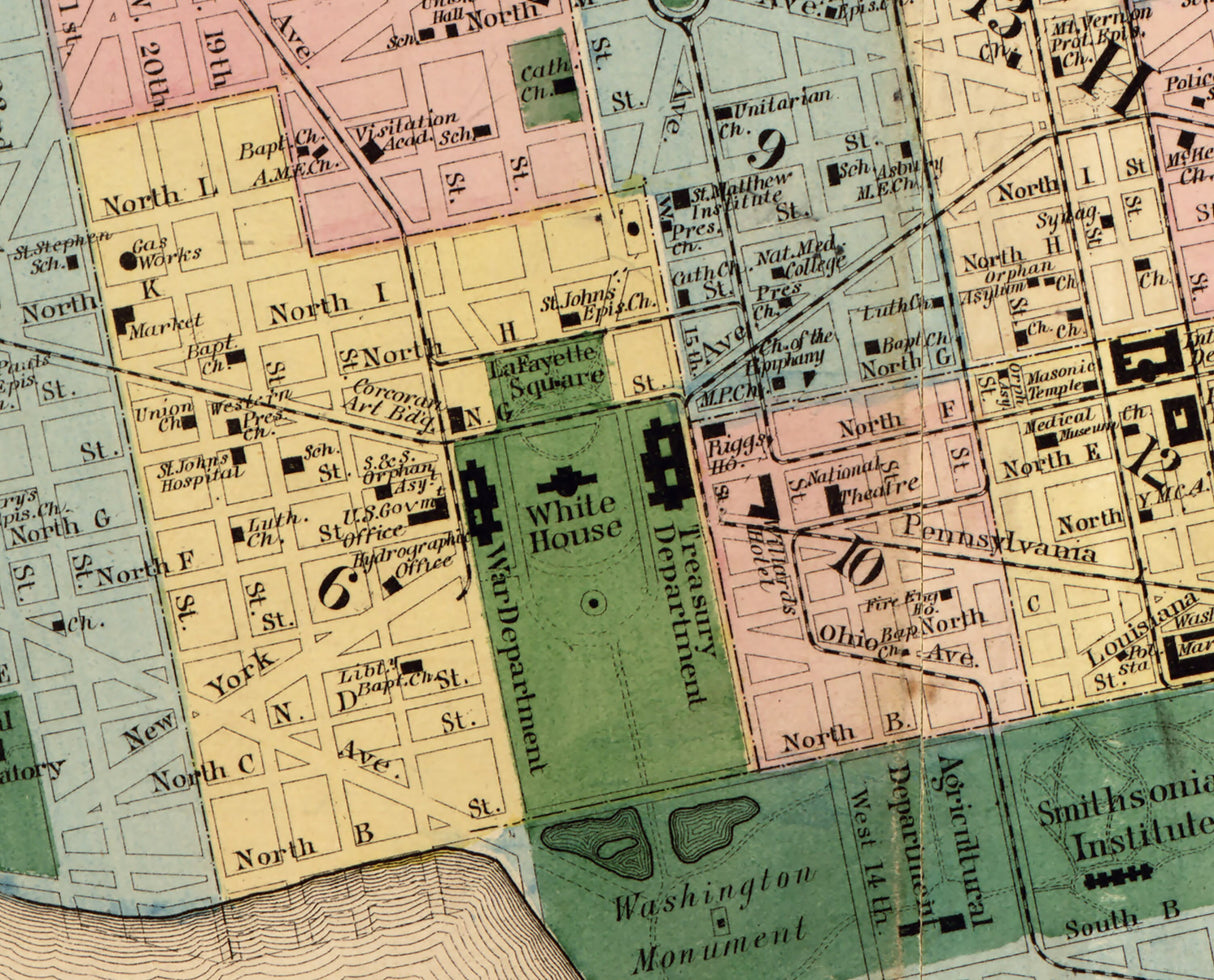 1879 Map of Washington DC