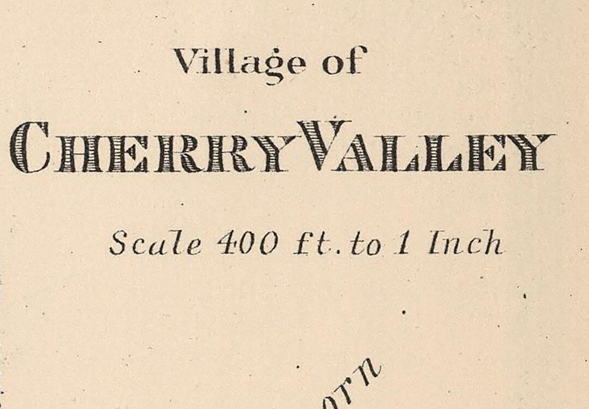 1886 Map of Cherry Valley Winnebago County Illinois