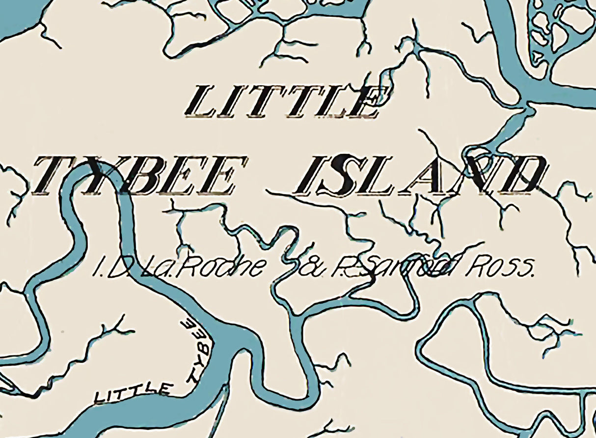 1906 Map of Tybee Island Georgia