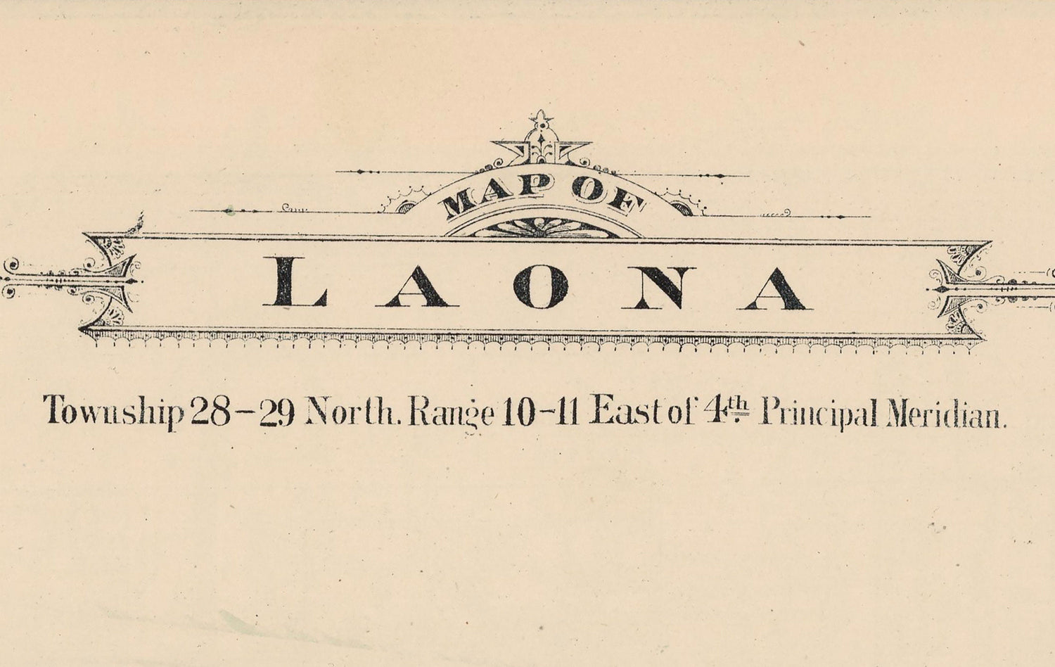 1886 Map of Laona Township Winnebago County Illinois