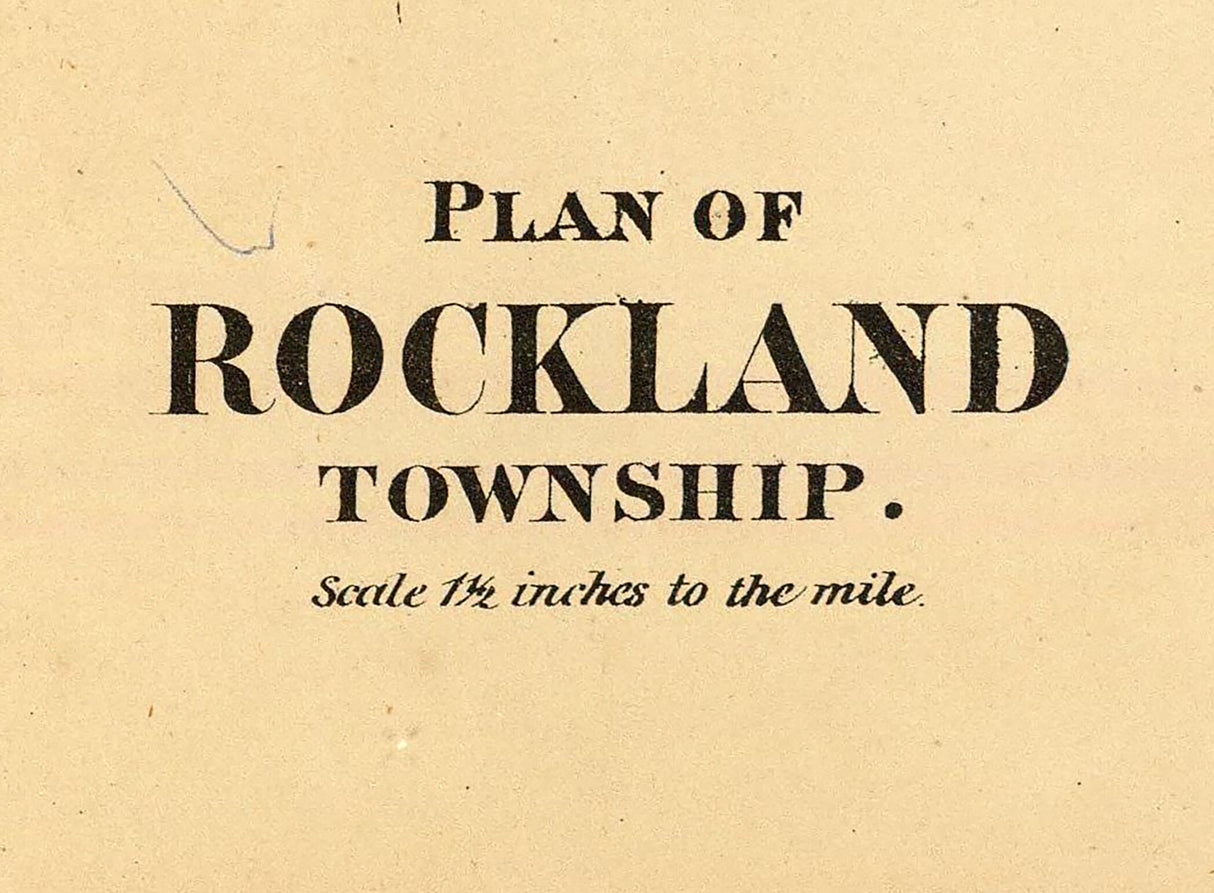 1865 Map of Rockland Township Venango County Pennsylvania Oil Region