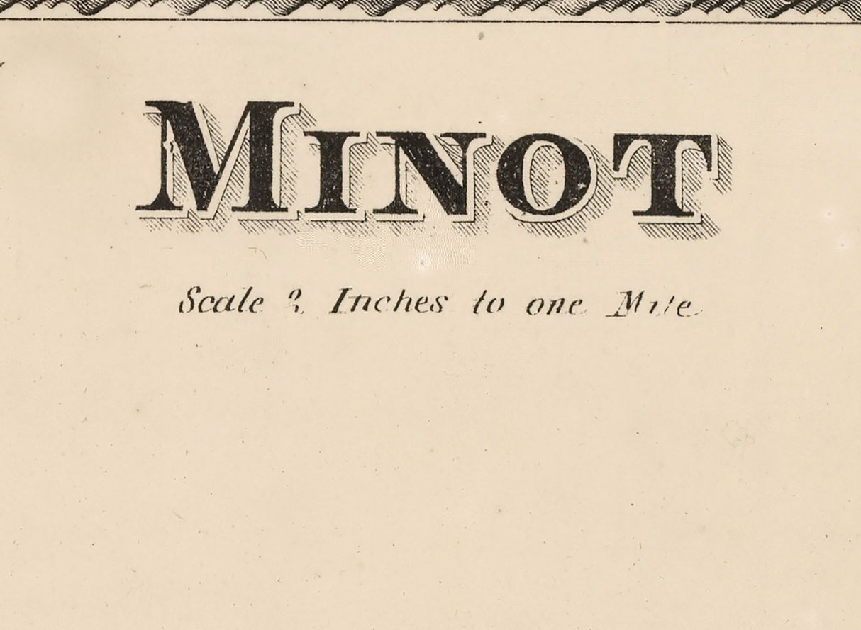 1873 Map of Minot Township Androscoggin County Maine