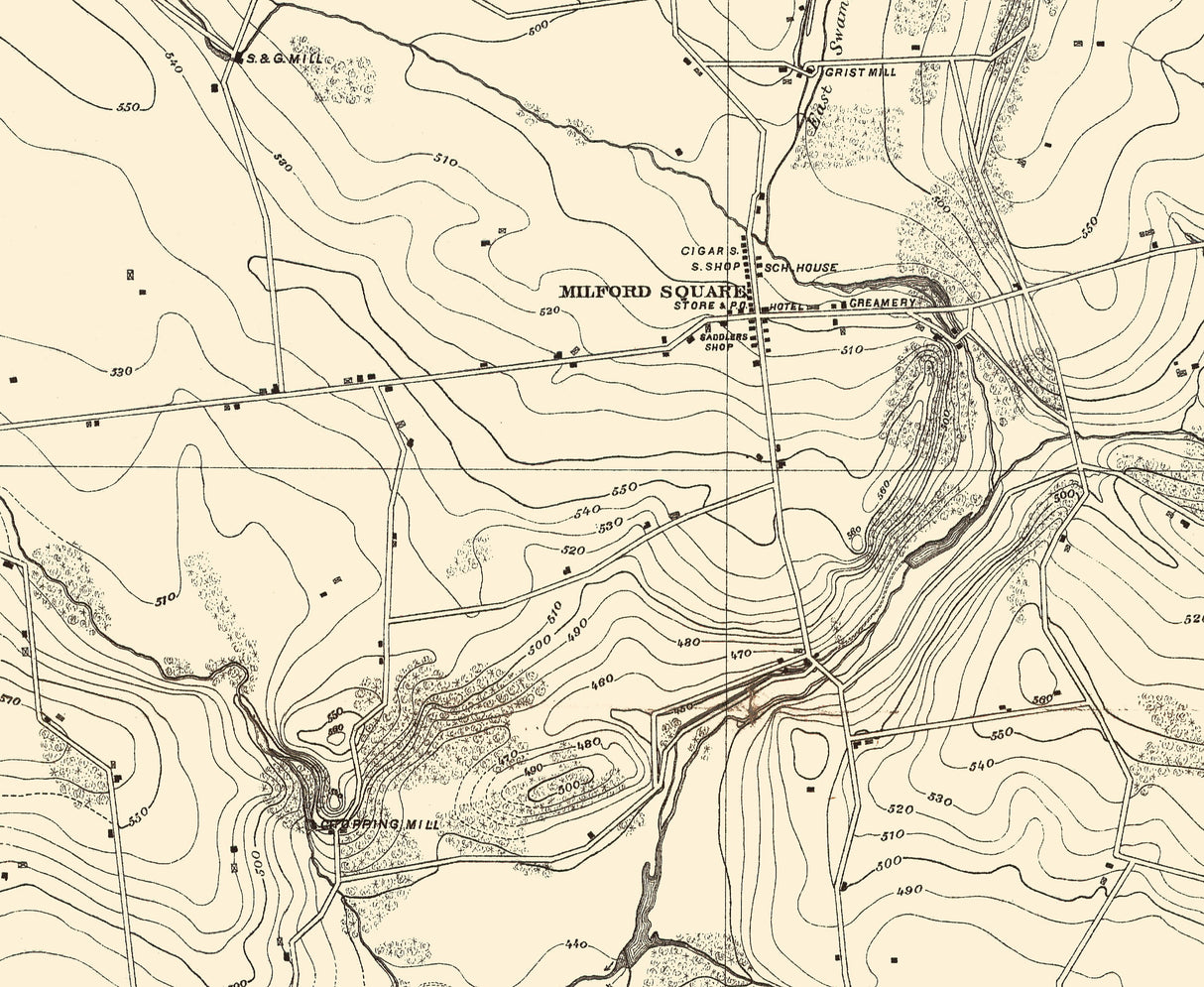 1881 Map of Quakertown Region Bucks County Pennsylvania