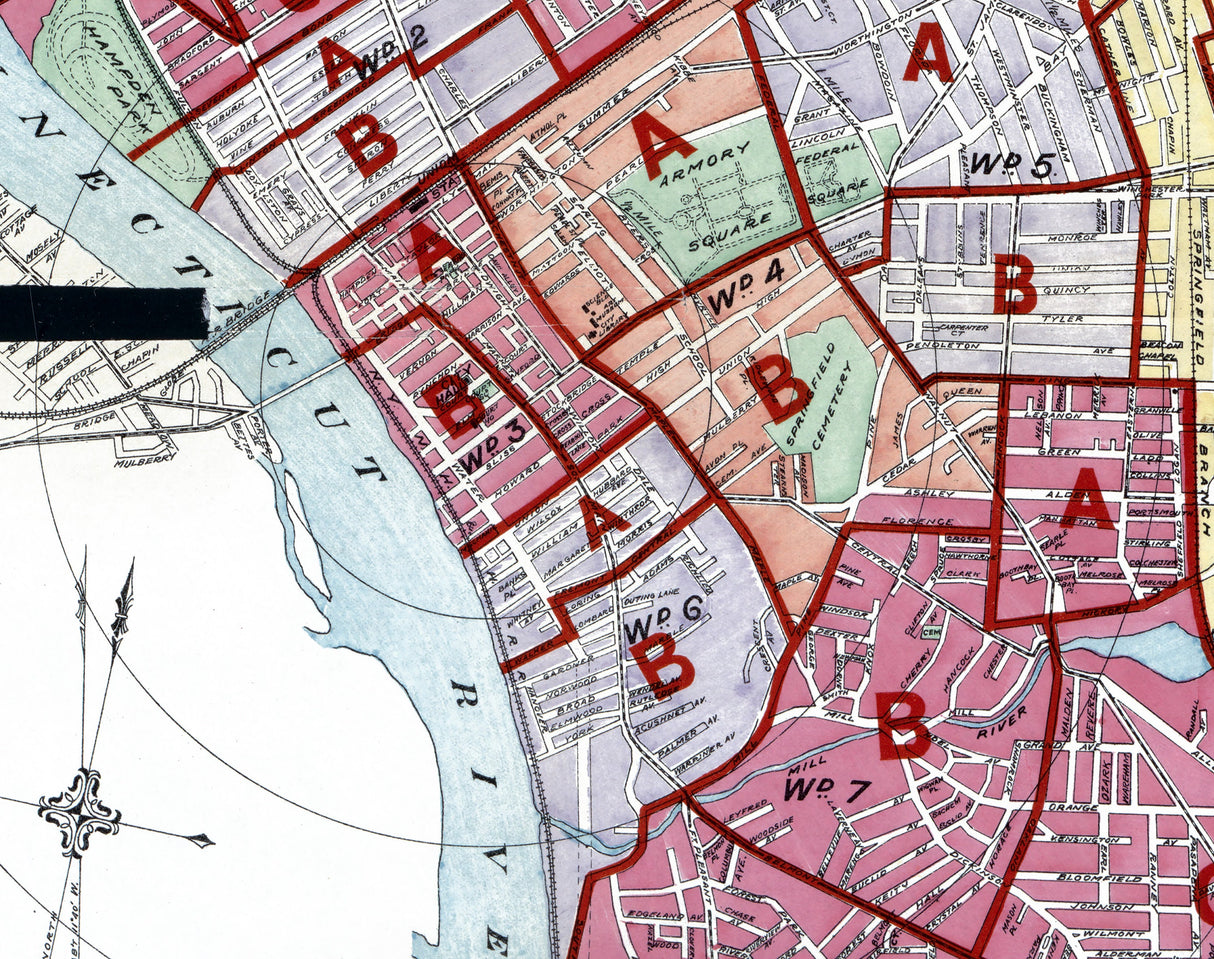 1905 Map of Springfield Massachusetts