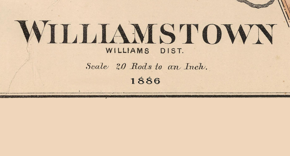 1886 Map of Williamstown West Virginia