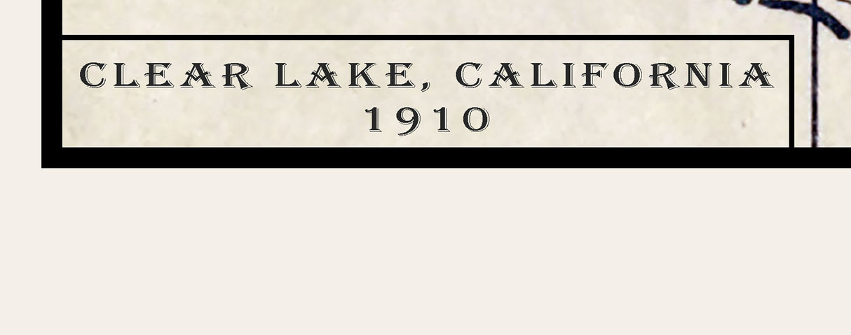 1910 Map Clear Lake California