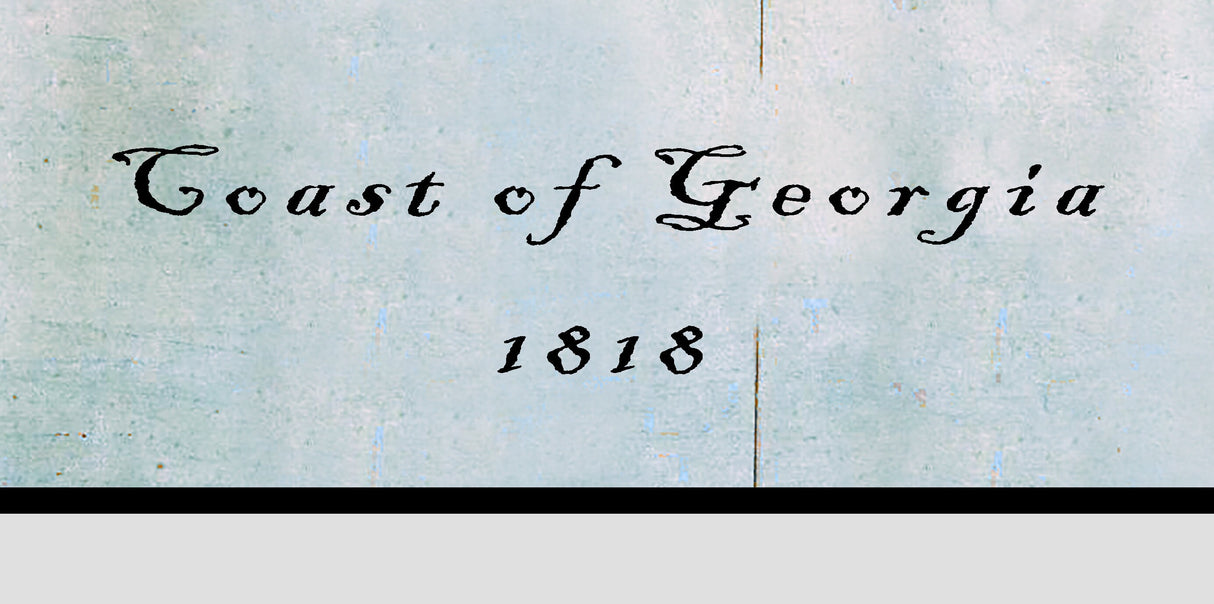 1818 Map of the Coast of Georgia