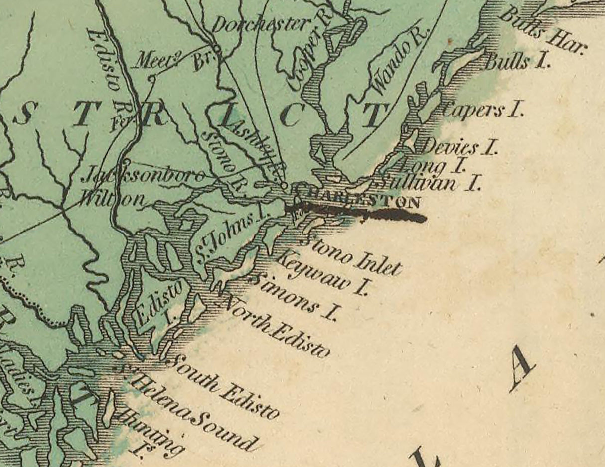 1816 Map of South Carolina
