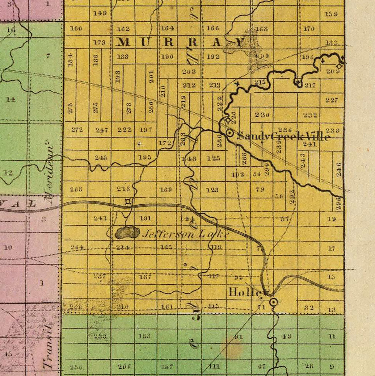 1829 Map of Orleans County New York