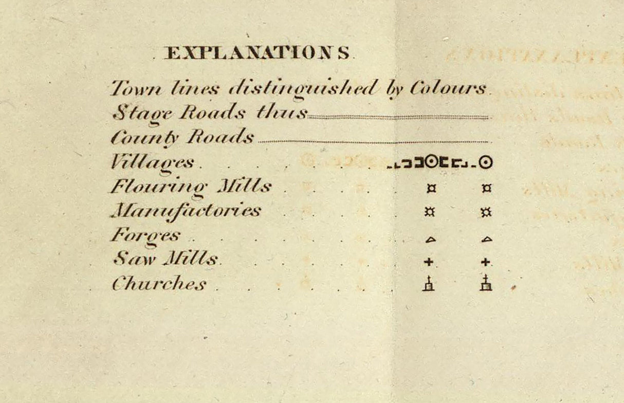1829 Map of Clinton County New York