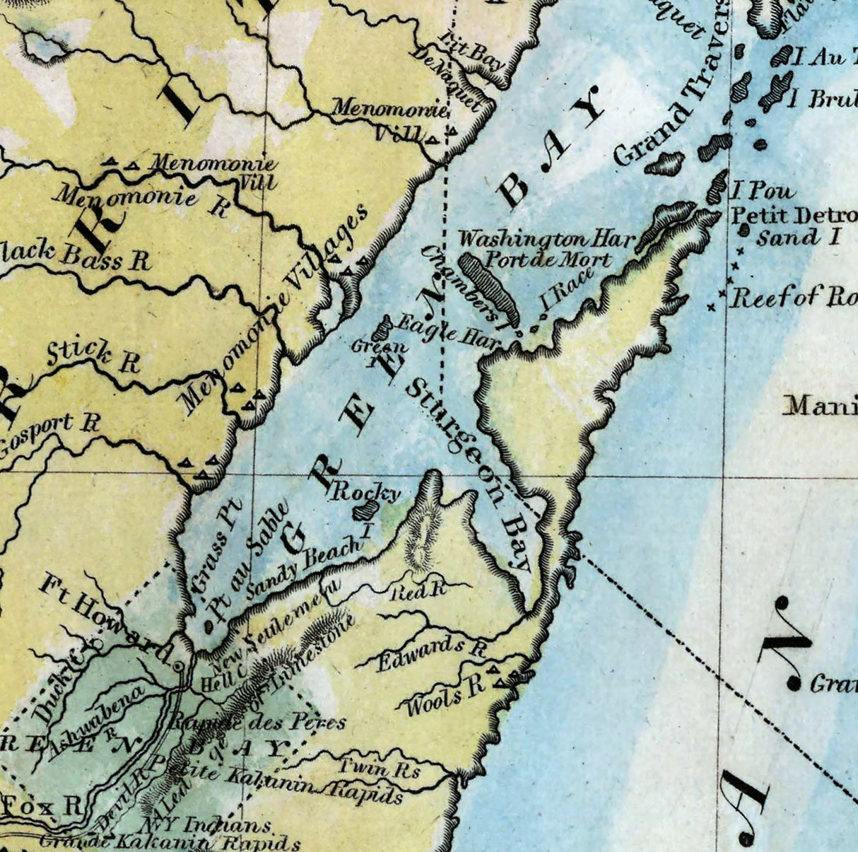 1831 Map of Michigan