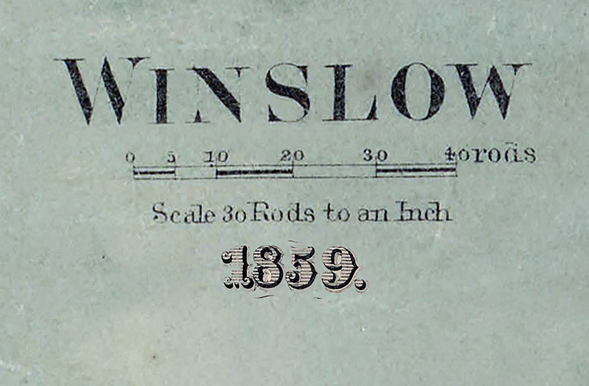 1859 Map of Winslow Illinois