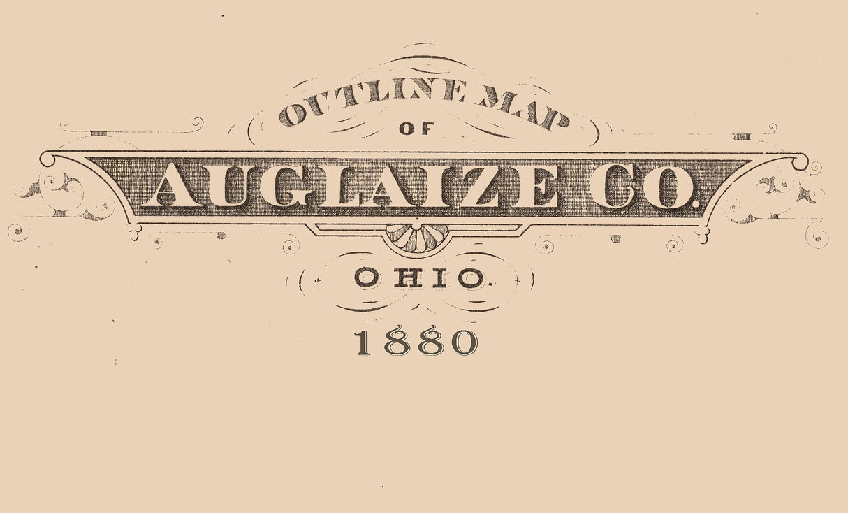 1880 Map of Auglaize County Ohio