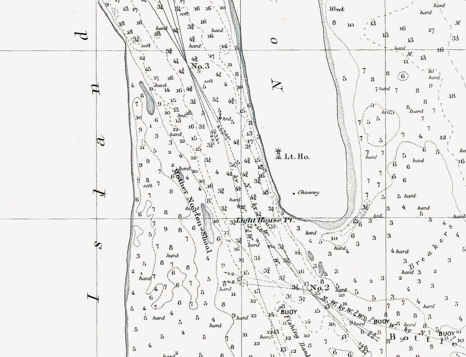 1855 Nautical Chart of Winyah Bay and Georgetown Harbor South Carolina
