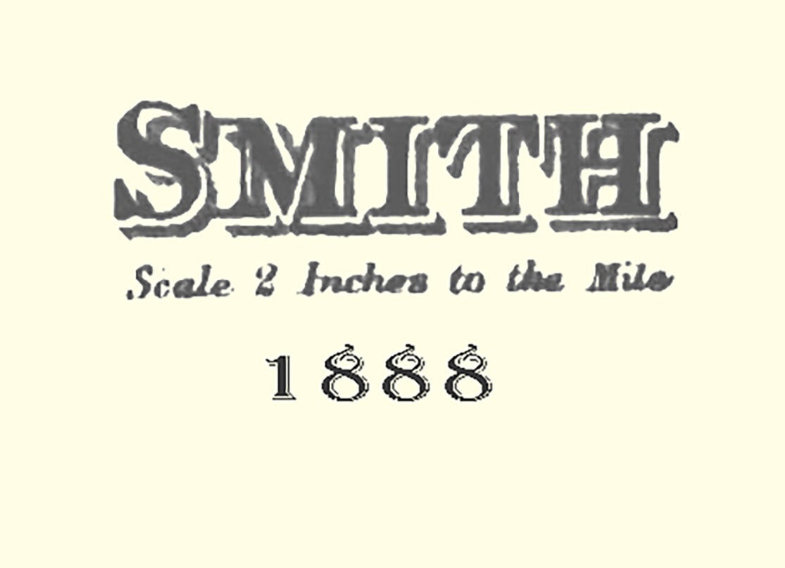 1888 Map of Smith Township Belmont County Ohio