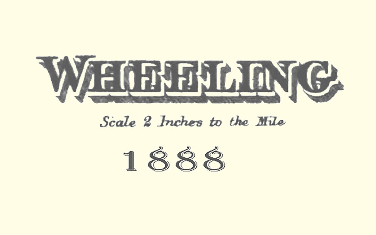 1888 Map of Wheeling Township Belmont County Ohio
