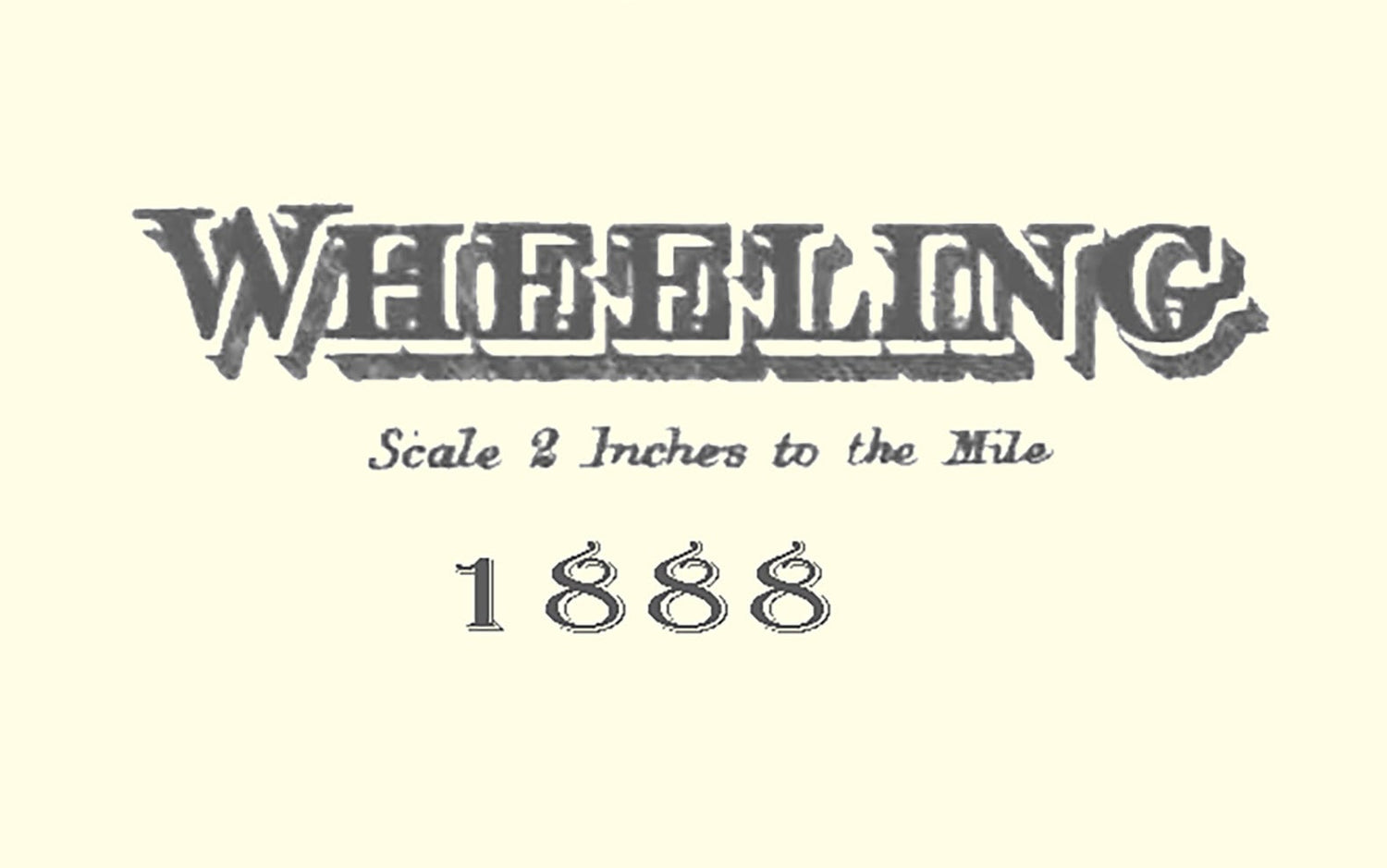 1888 Map of Wheeling Township Belmont County Ohio