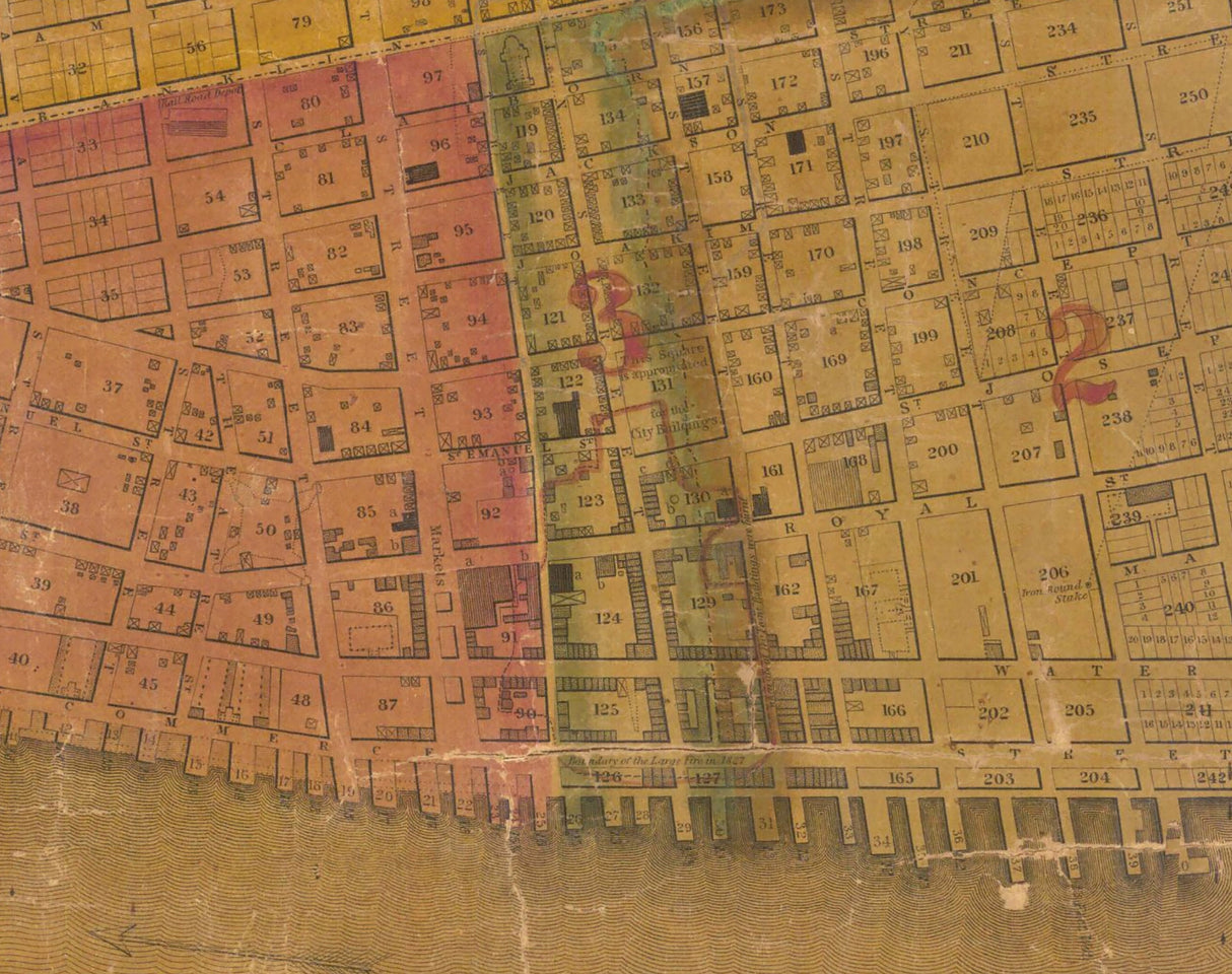 1838 Map of Mobile Alabama