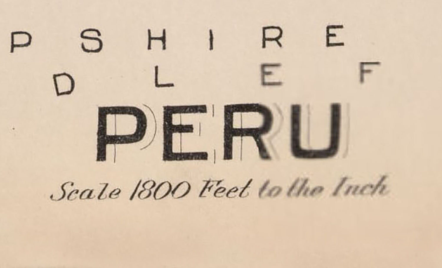 1904 Map of Peru Berkshire County Massachusetts