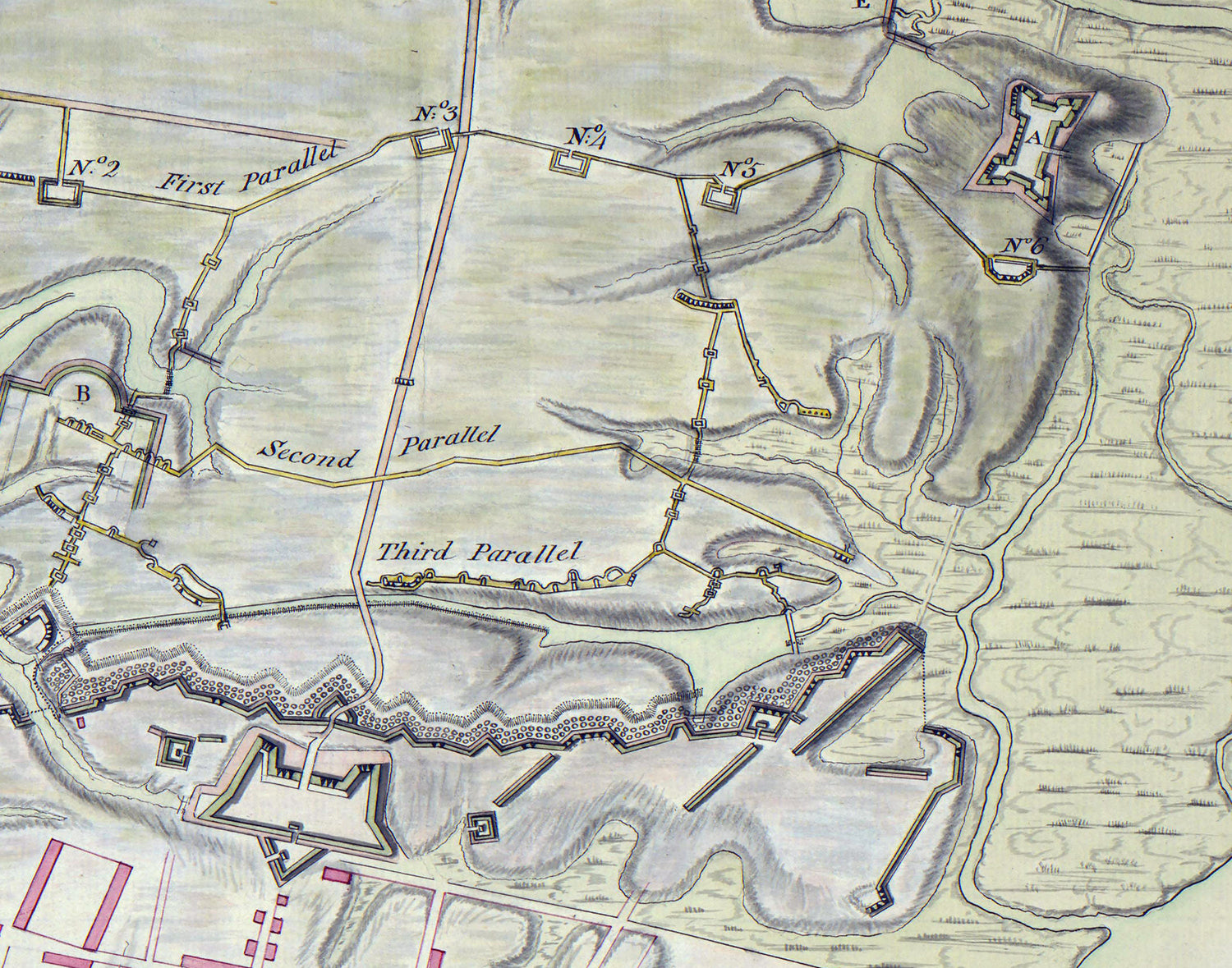 1781 Map of Charleston South Carolina