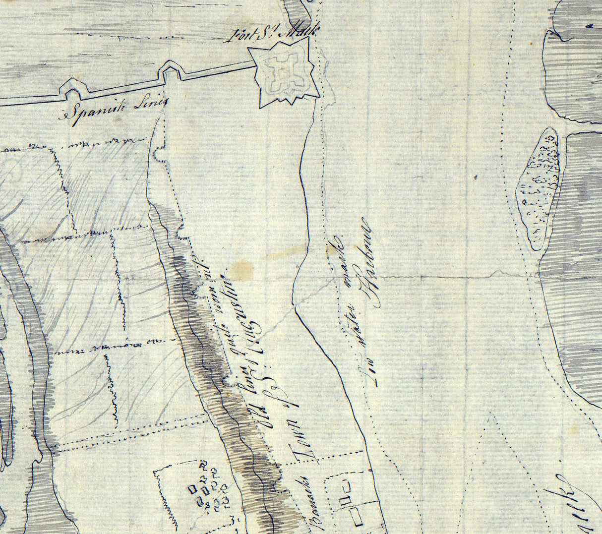 1770 Map of Saint Augustine Florida