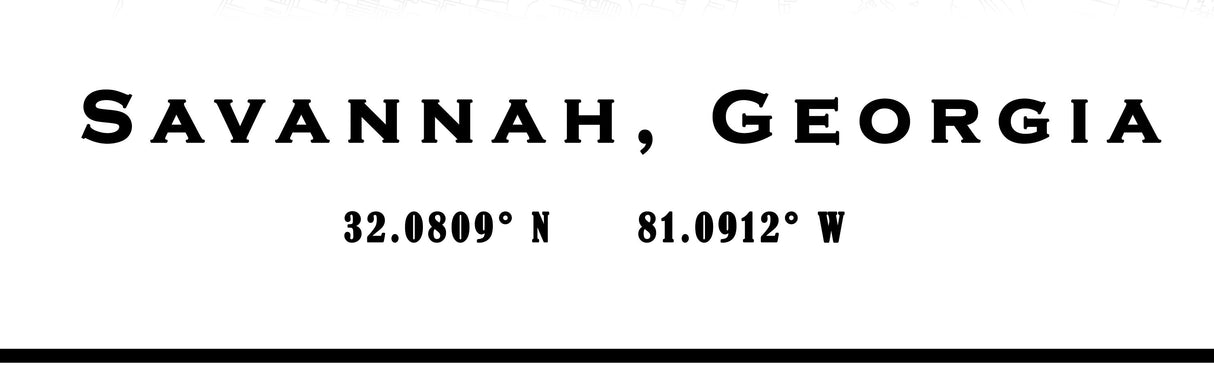 Savannah Georgia Map